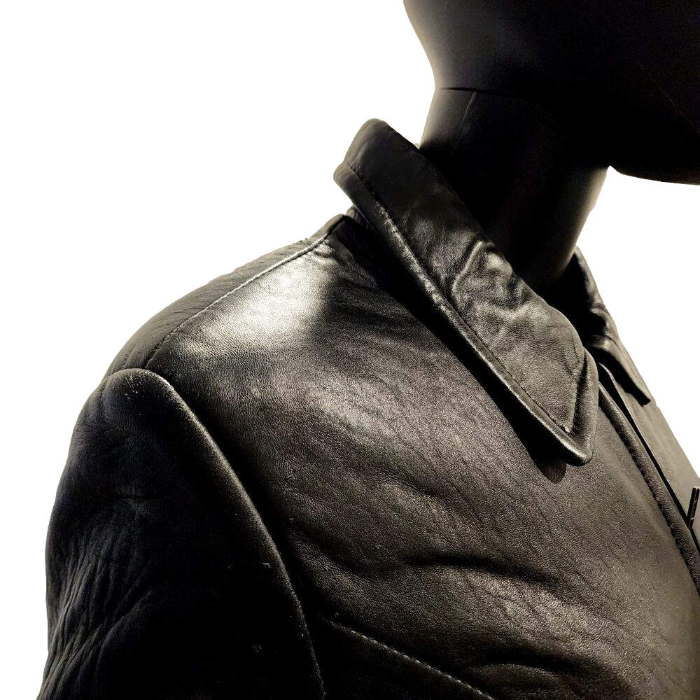 PETITE SOPHISTICATE WOMEN'S GENUINE LAMB LEATHER WING COLLAR ZIP JACKET - Picture 13 of 16